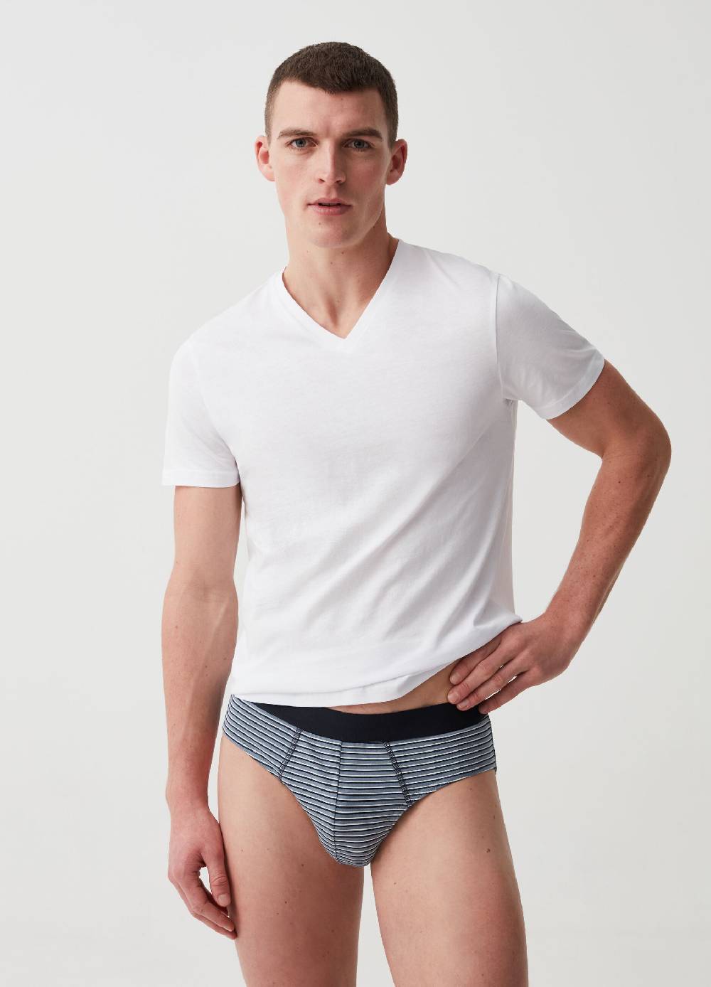 Ovs Tripack slip in cotone bio stretch fantasia