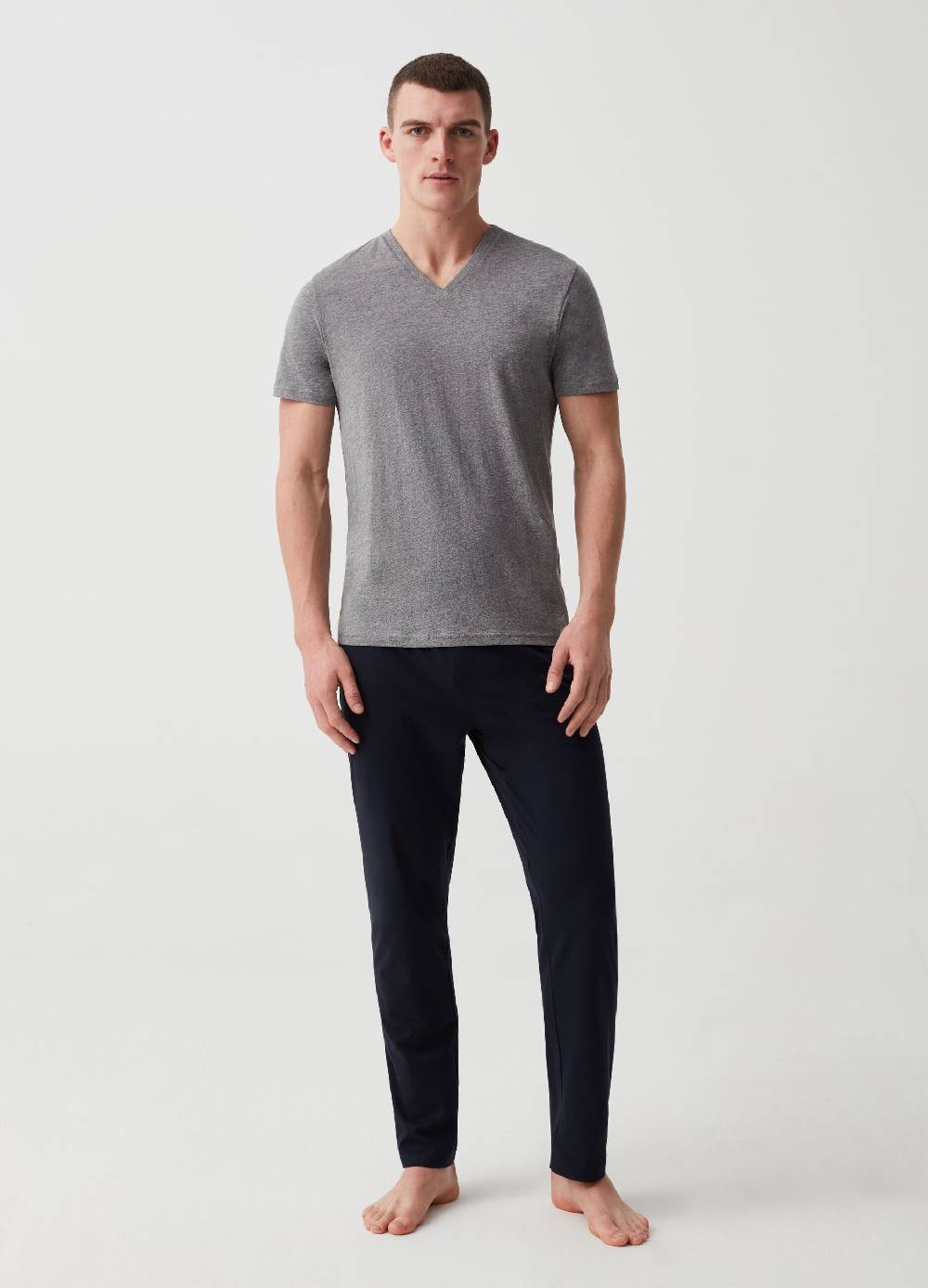 Ovs Tripack T-shirt Intime Con Scollo A V