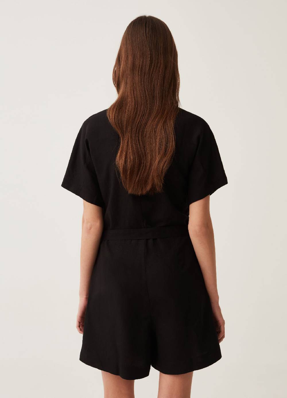 Ovs Tuta Corta In Lino E Viscosa