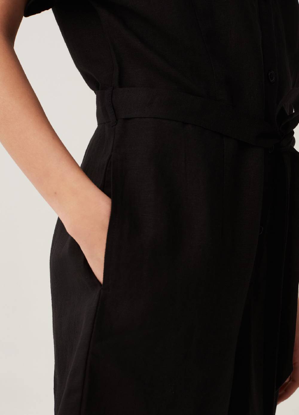 Ovs Tuta Corta In Lino E Viscosa