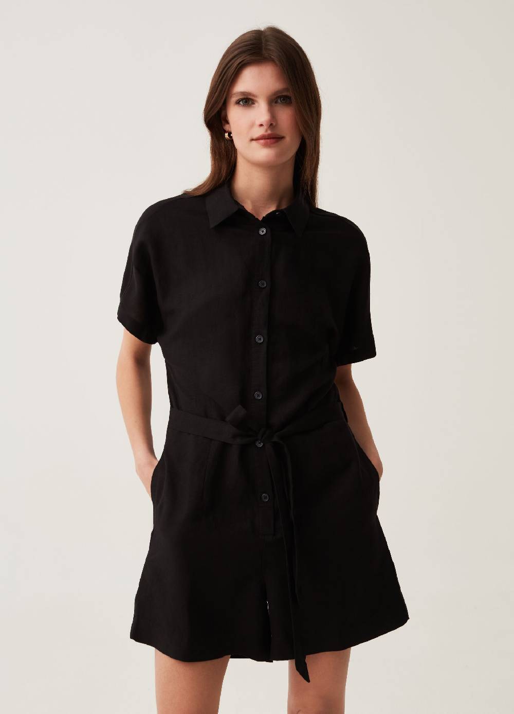 Ovs Tuta corta in lino e viscosa