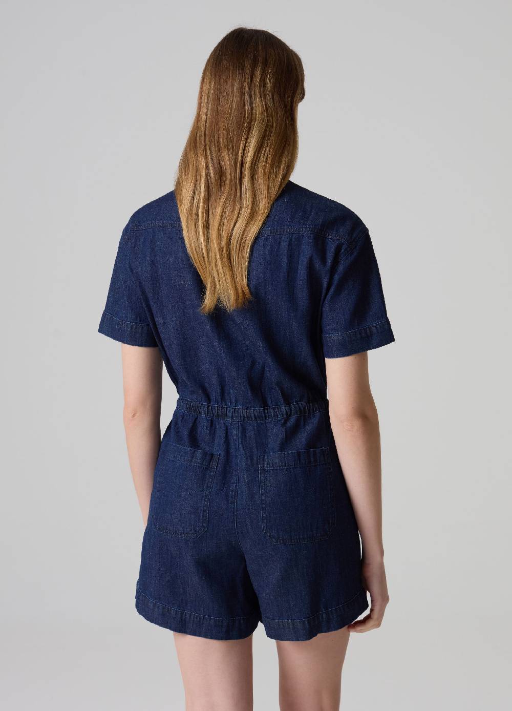 Ovs Tuta Corta Intera In Denim Fluido