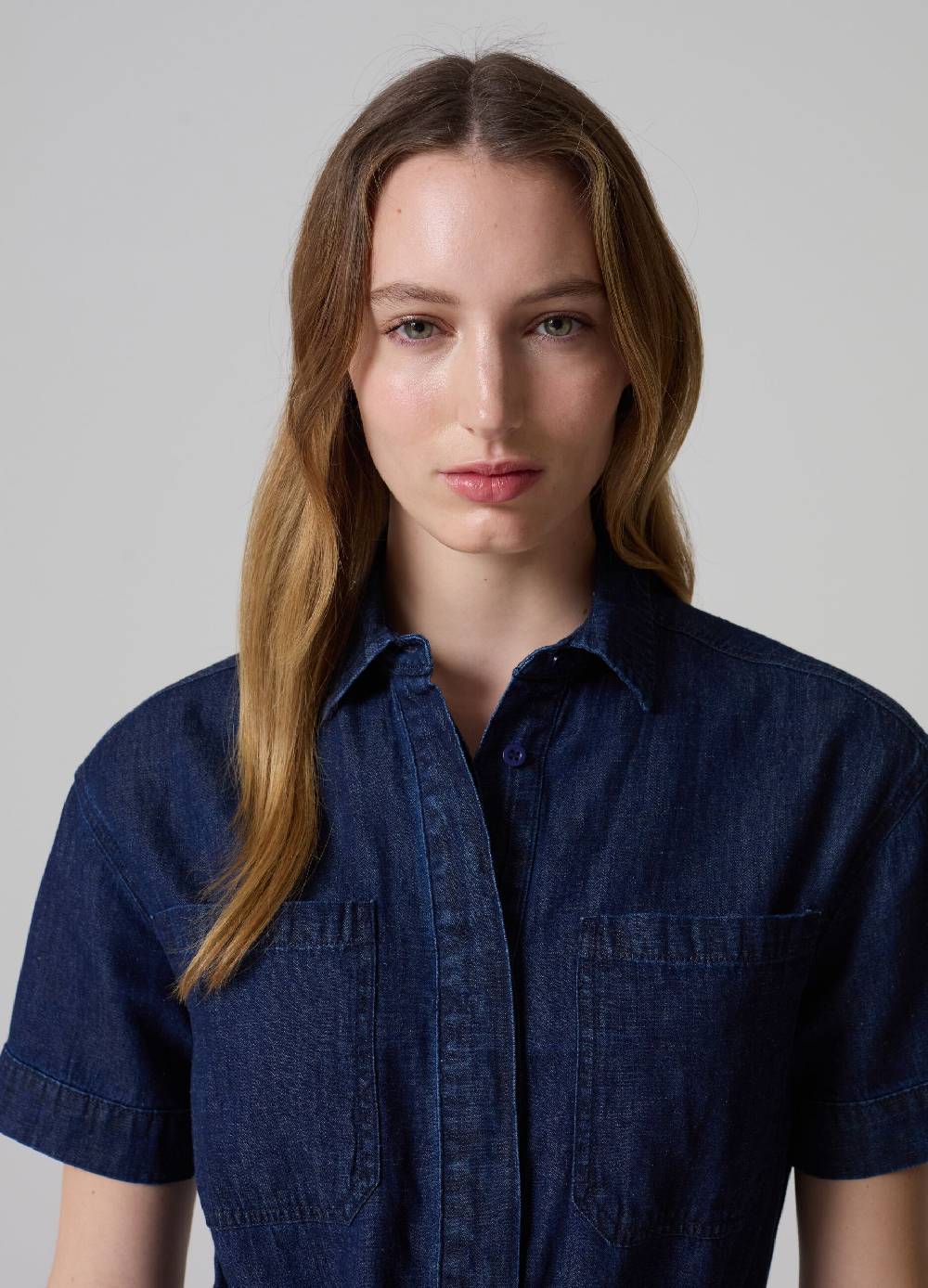 Ovs Tuta Corta Intera In Denim Fluido