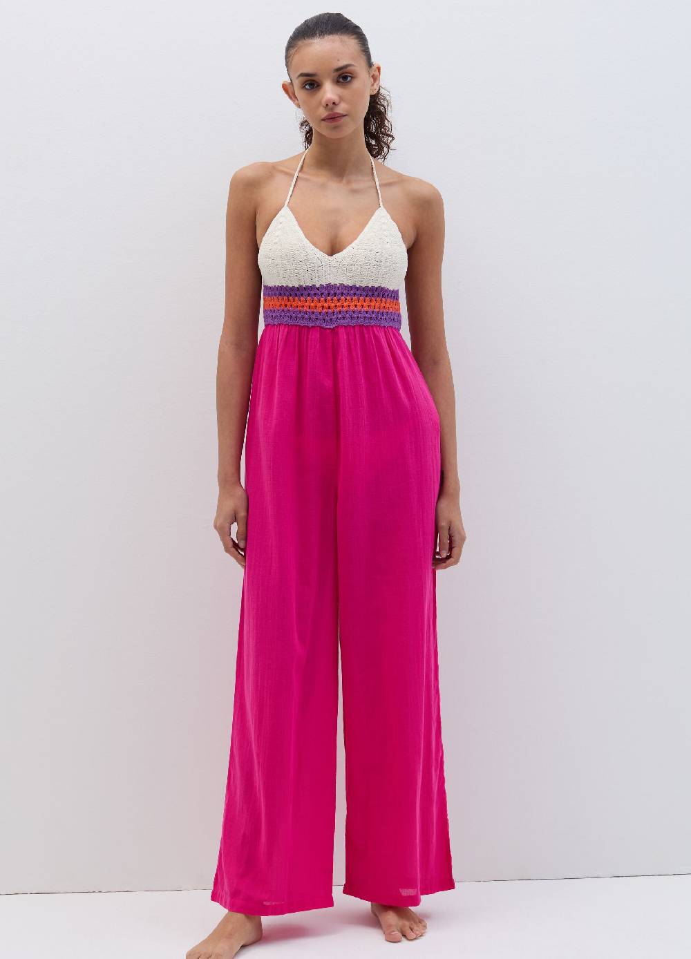 Ovs Tuta Intera Copri Costume Con Top Crochet