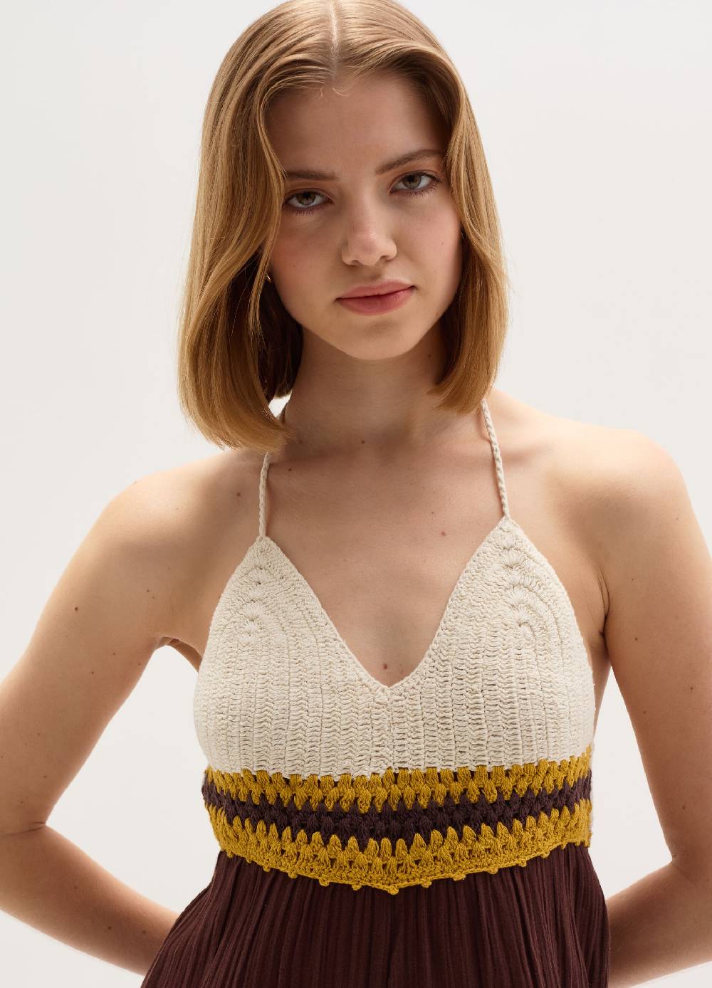 Ovs Tuta Intera Copri Costume Con Top Crochet