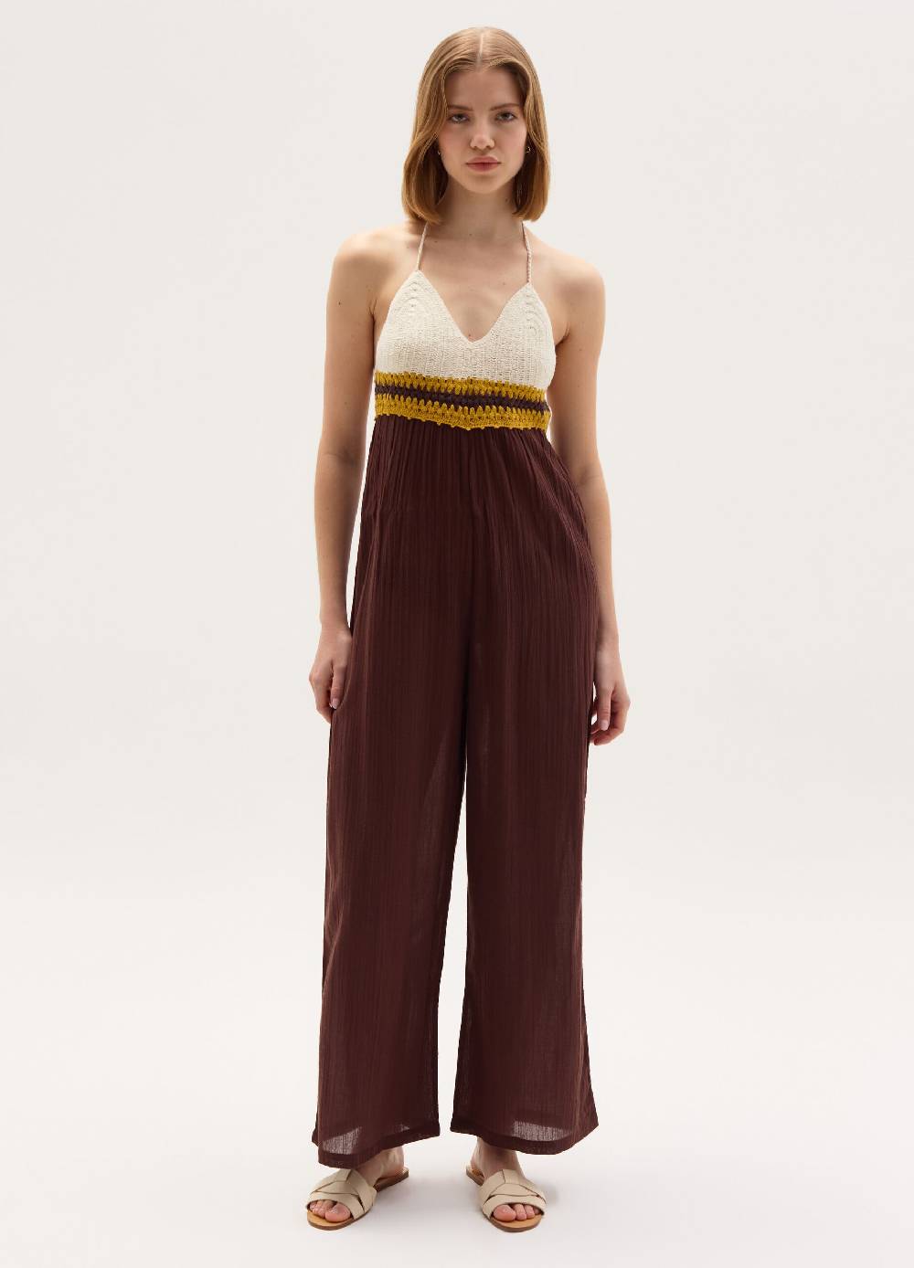 Ovs Tuta intera copri costume con top crochet