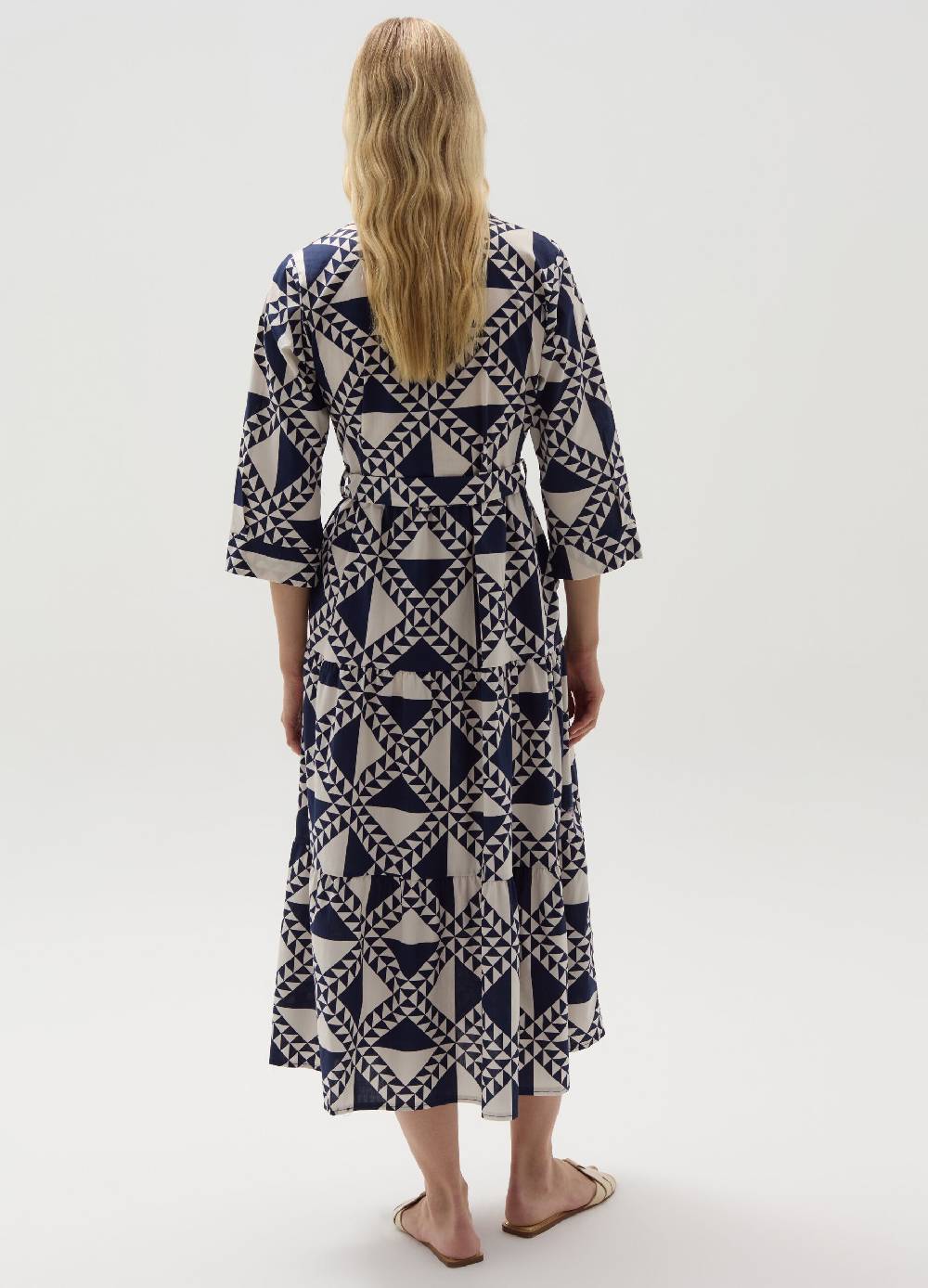 Ovs Vestito Chemisier Con Cintura Fantasia