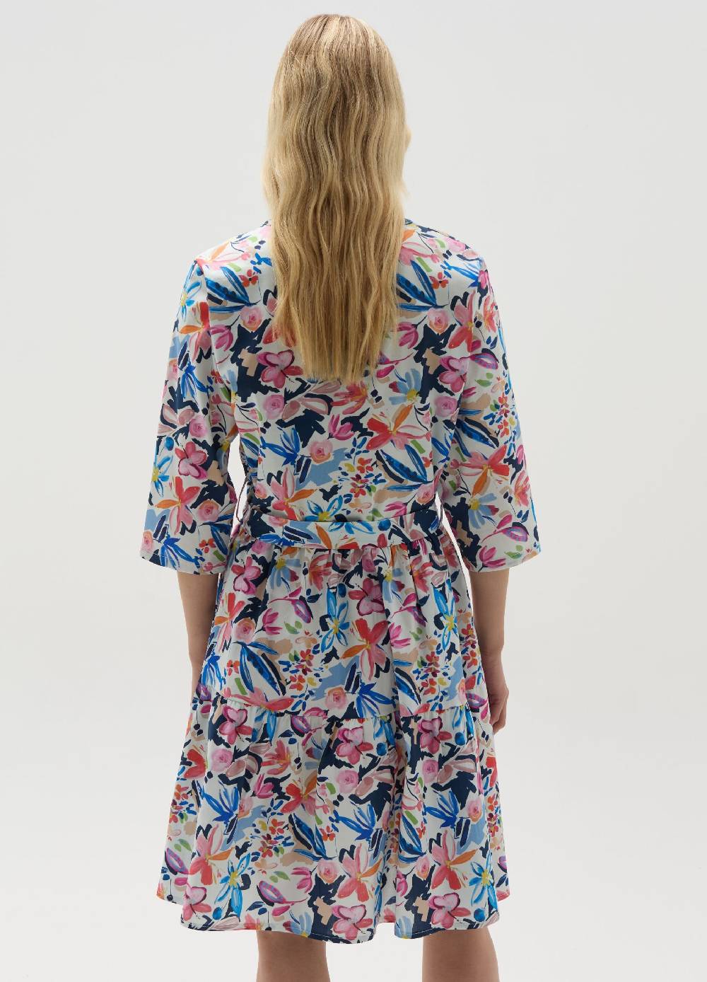 Ovs Vestito Chemisier Floreale A Balze