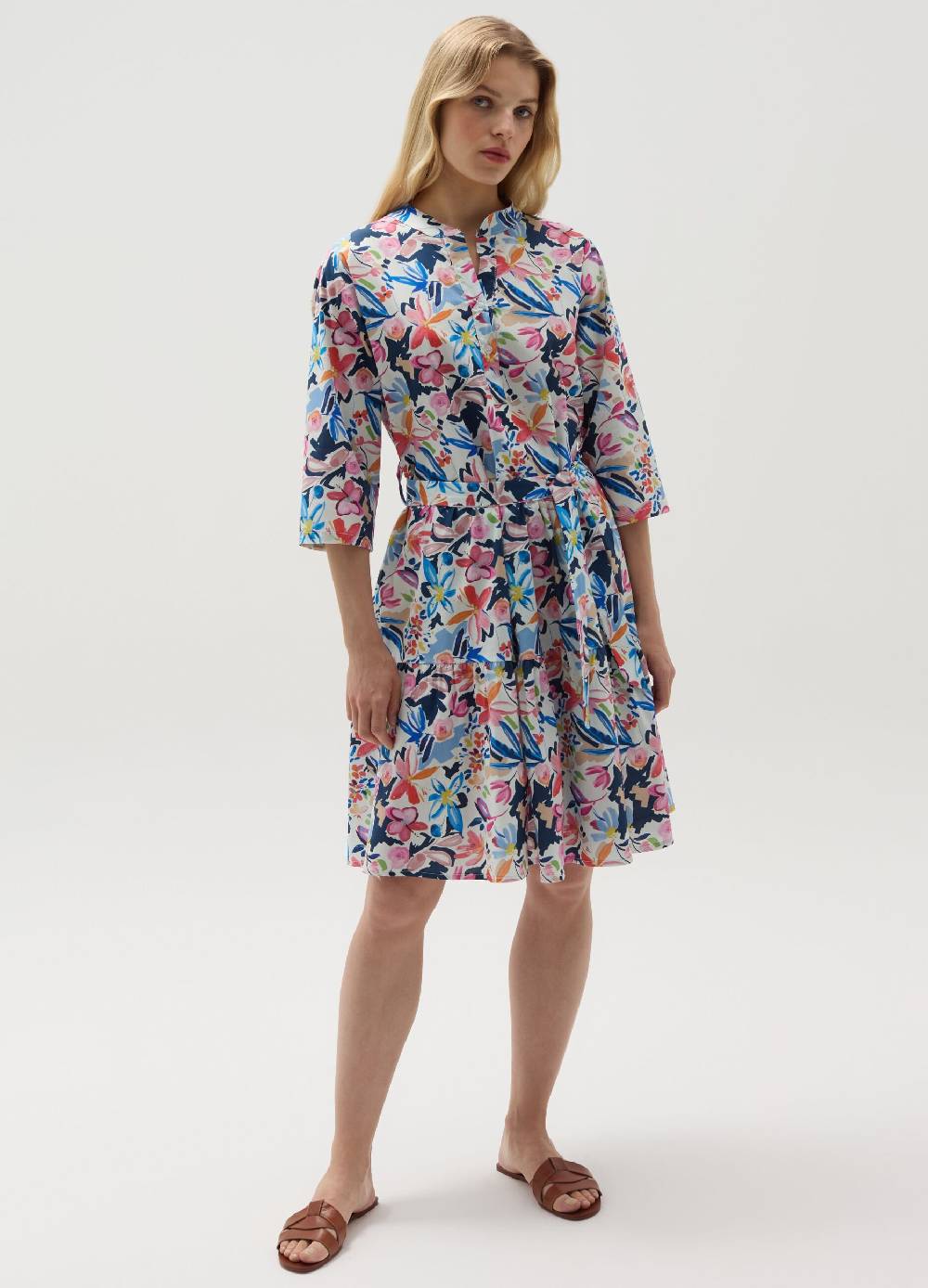 Ovs Vestito chemisier floreale a balze