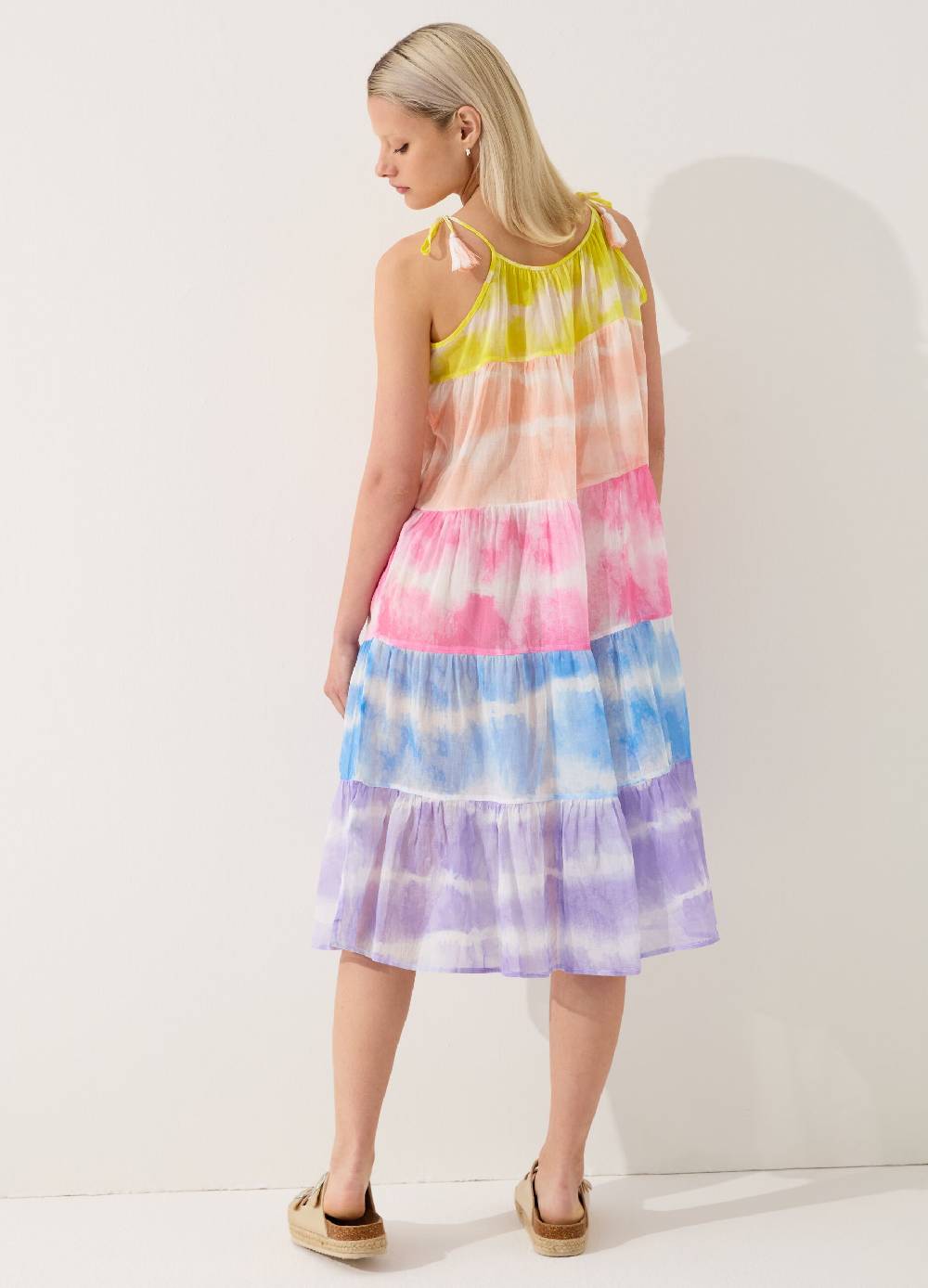 Ovs Vestito Copri Costume A Balze Tie Dye