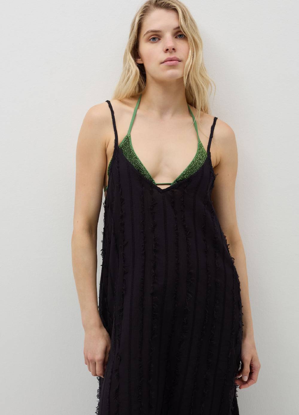 Ovs Vestito Copri Costume A Righe Sfrangiate