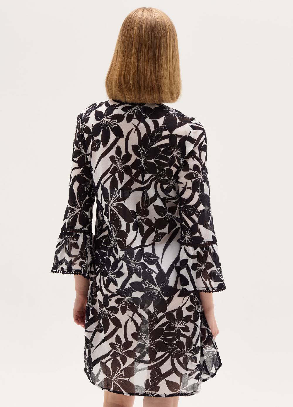 Ovs Vestito Copri Costume Floreale Scollo A V