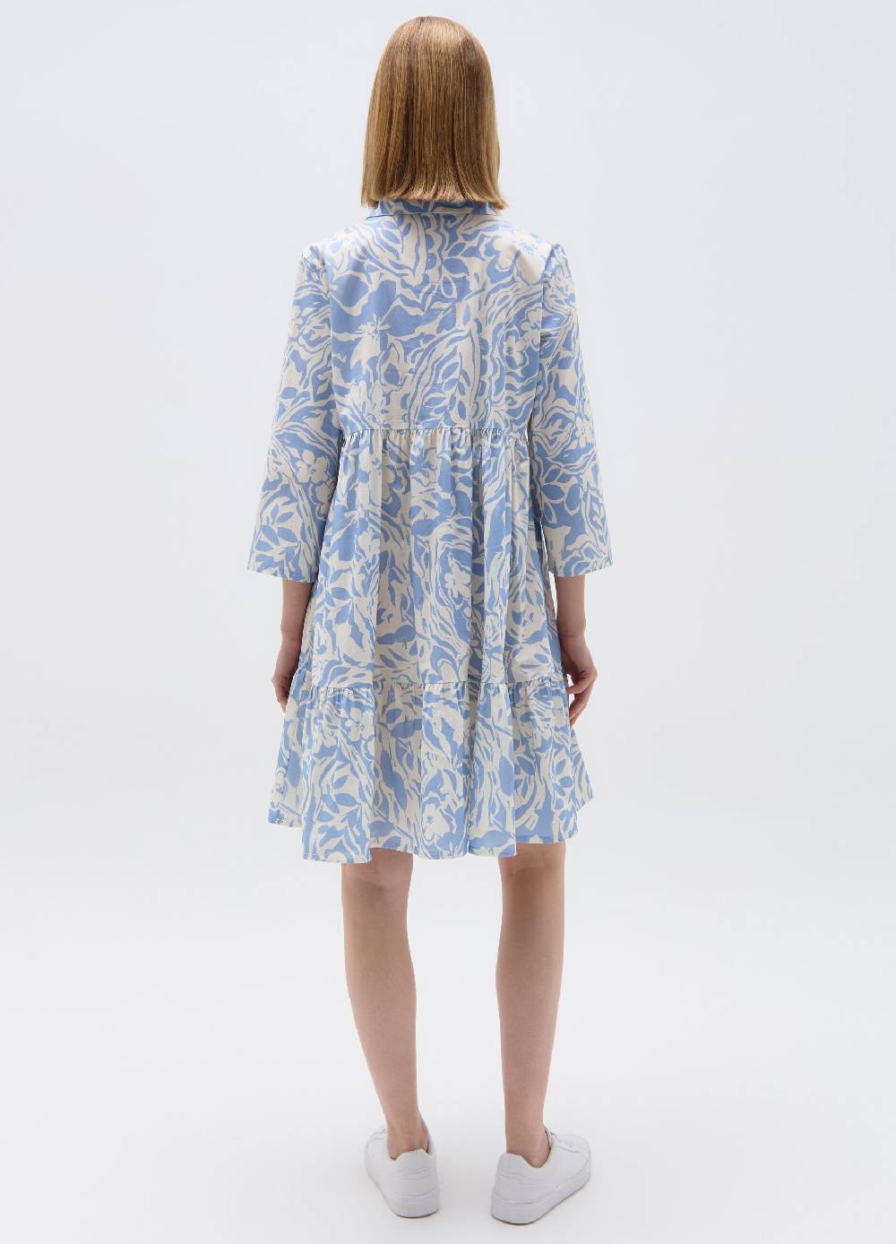 Ovs Vestito Corto Chemisier Con Balza