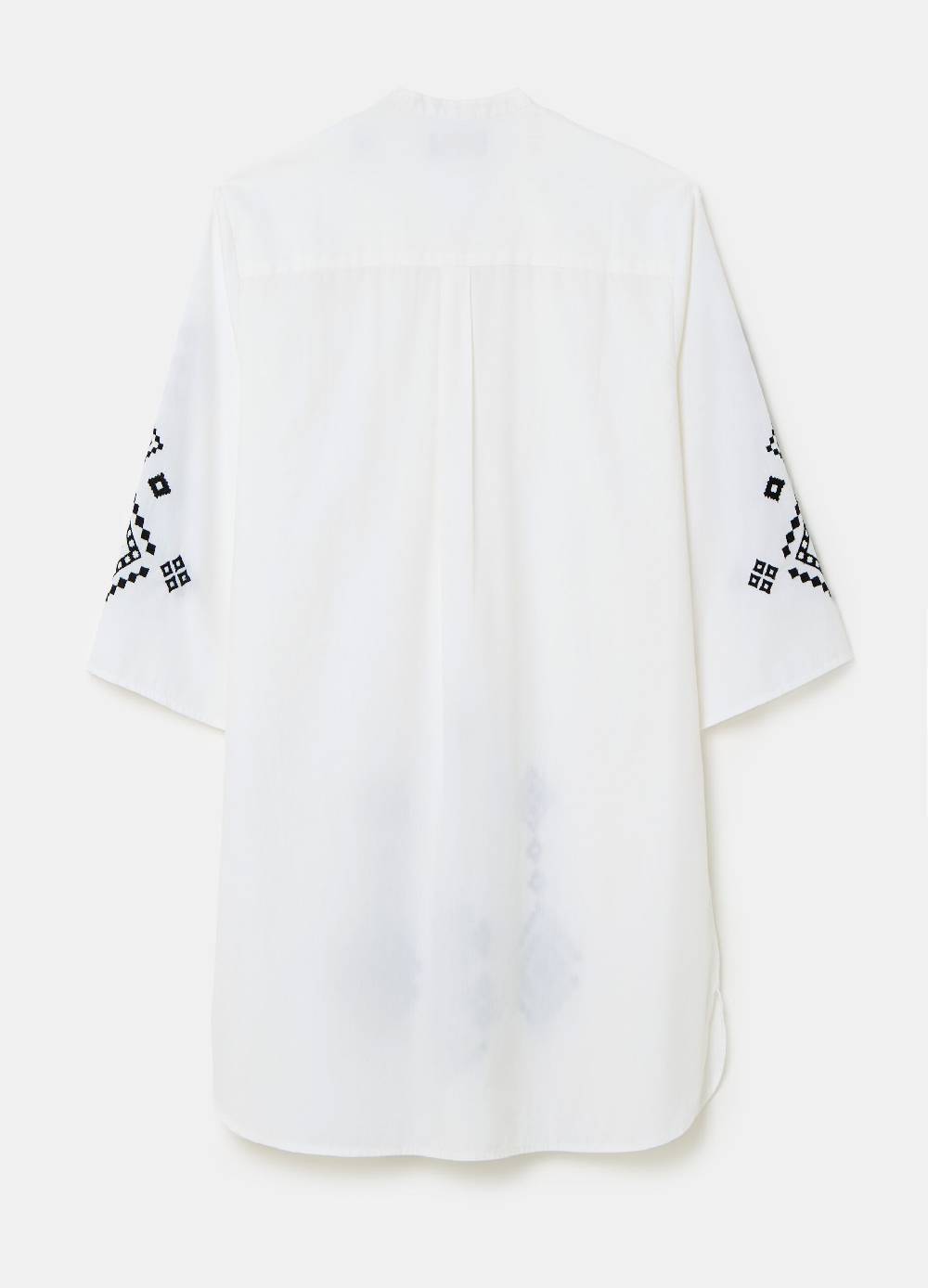 Ovs Vestito Corto Chemisier Con Ricami Etnici