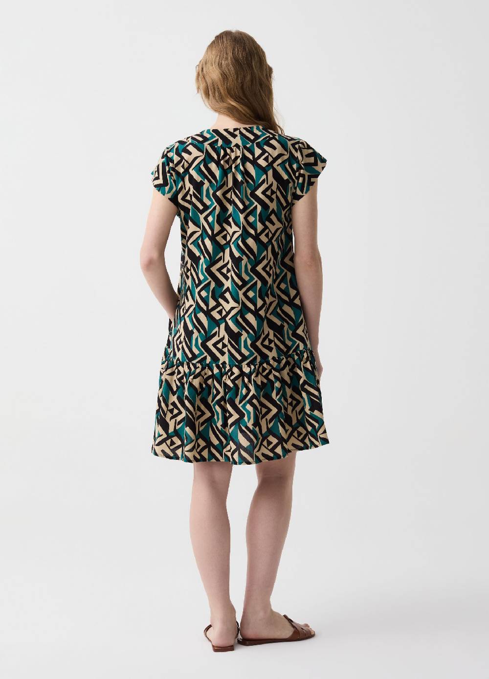 Ovs Vestito Corto Con Balza