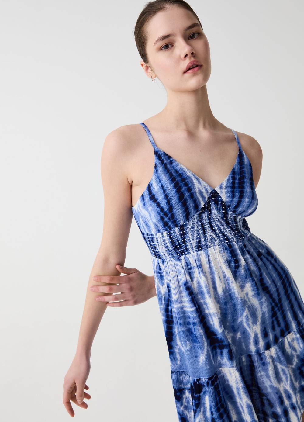 Ovs Vestito Corto Con Balza Fantasia