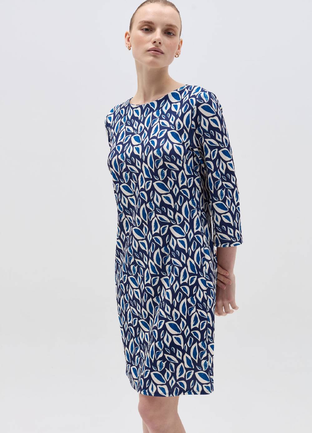 Ovs Vestito corto con fantasia foliage