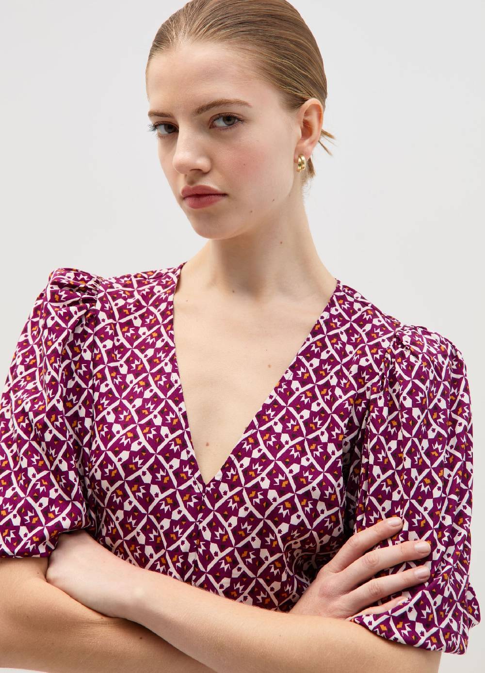 Ovs Vestito Corto Con Maniche A Palloncino