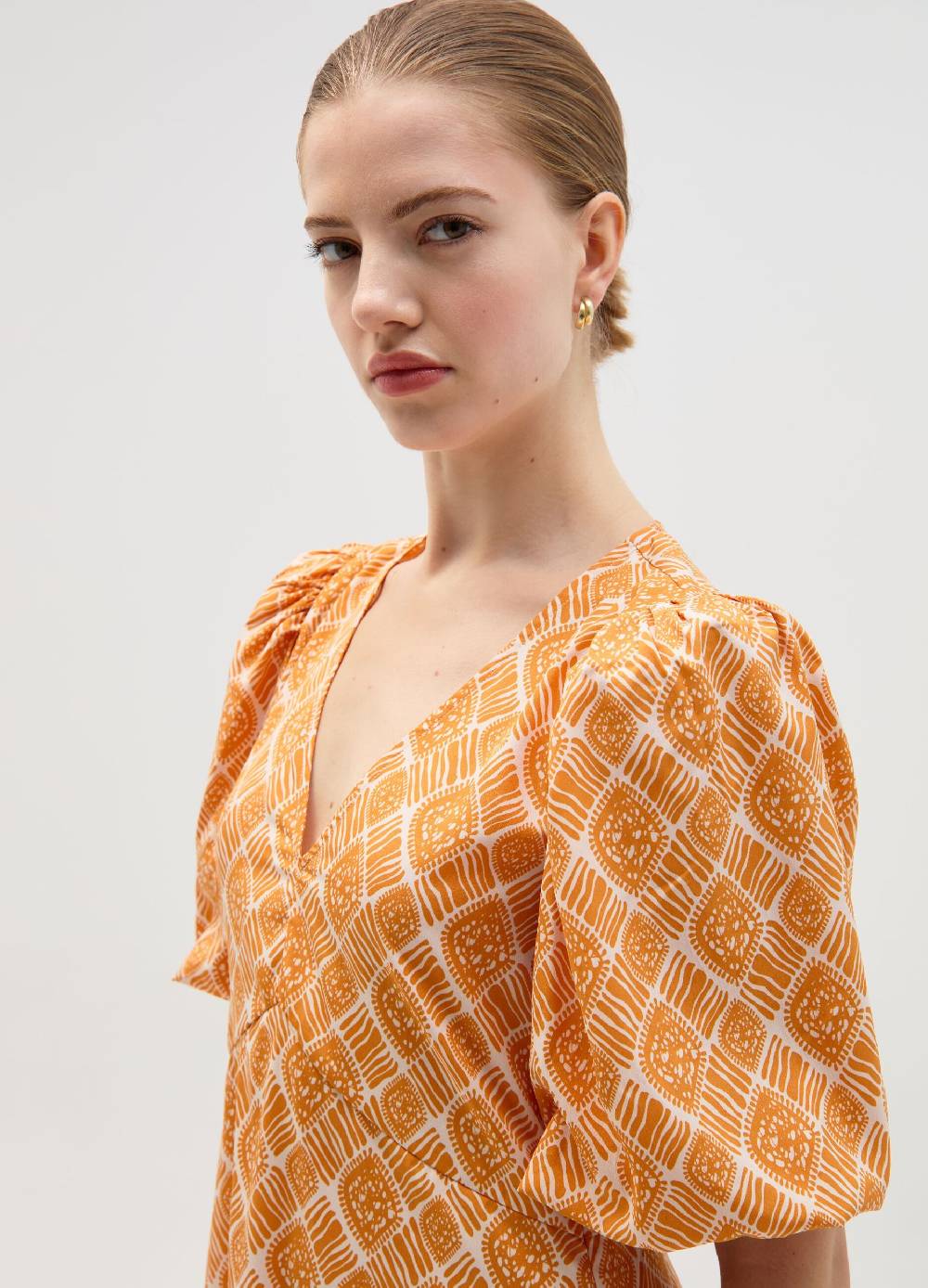 Ovs Vestito Corto Con Maniche A Palloncino