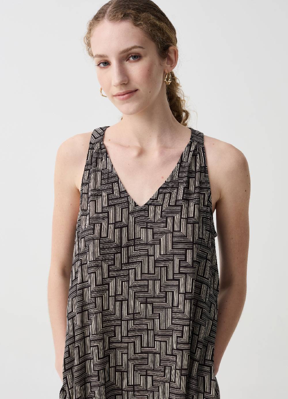 Ovs Vestito Corto Con Stampa All-over