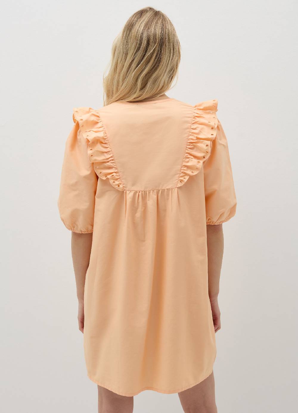 Ovs Vestito Corto Con Volant In Sangallo