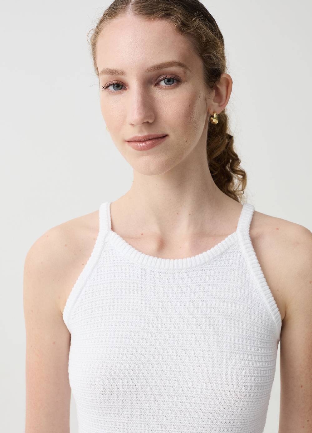 Ovs Vestito Corto Crochet Scollo Halter