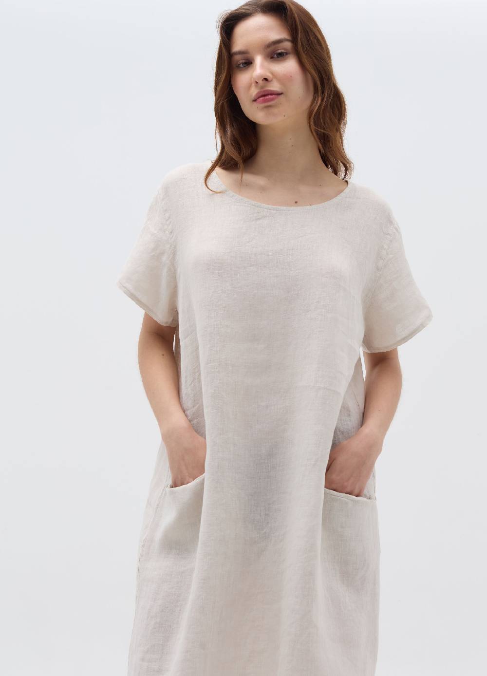 Ovs Vestito corto in lino con tasche