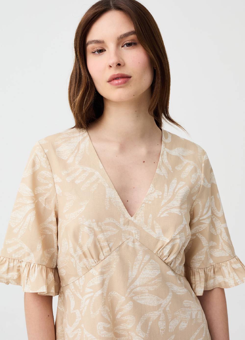 Ovs Vestito Corto Maniche Con Volant