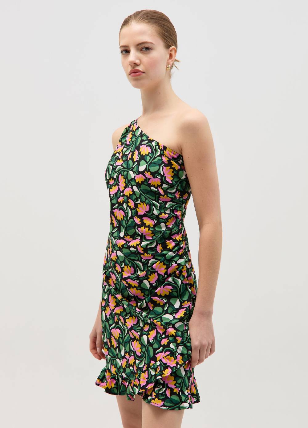 Ovs Vestito Corto Monospalla Con Arricciatura