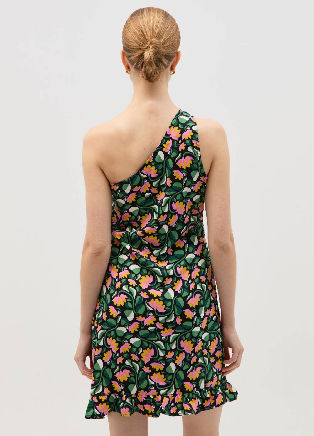 Ovs Vestito Corto Monospalla Con Arricciatura