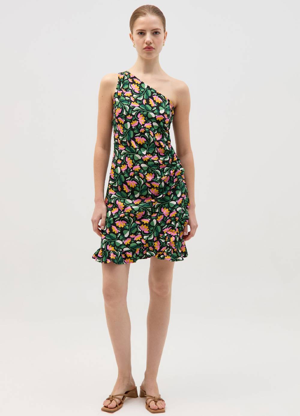 Ovs Vestito corto monospalla con arricciatura