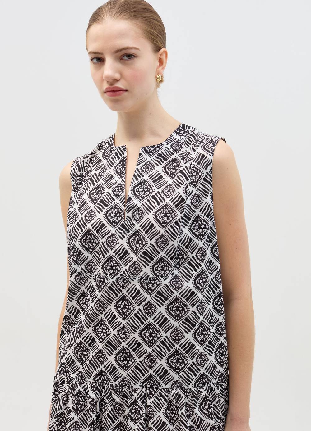 Ovs Vestito Corto Smanicato Con Balza