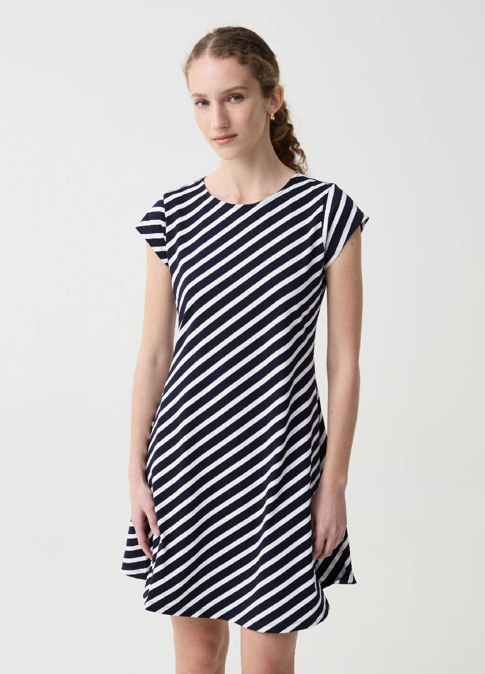 Ovs Vestito Essential a righe diagonali