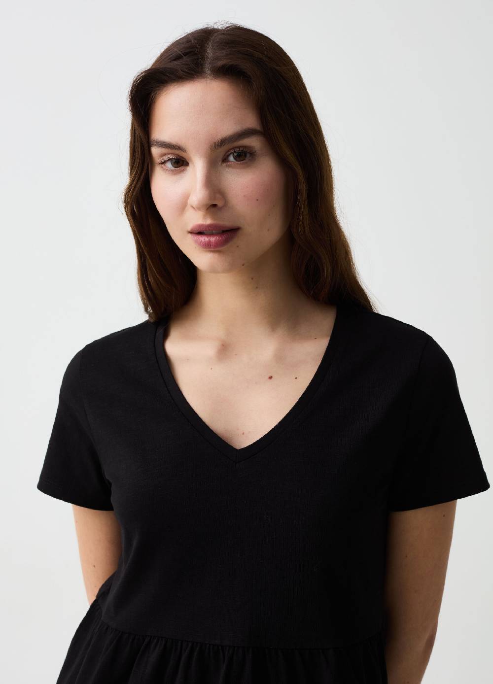 Ovs Vestito Essential Corto A Balze