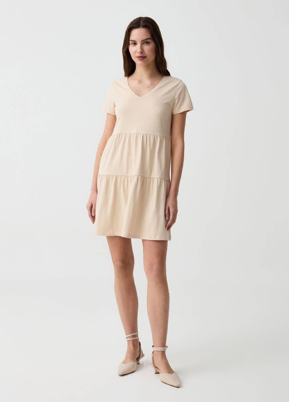 Ovs Vestito Essential corto a balze