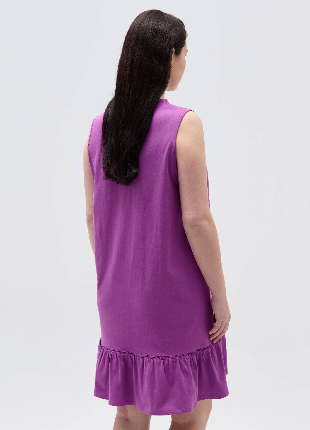 Ovs Vestito Essential Corto Con Balza Curvy