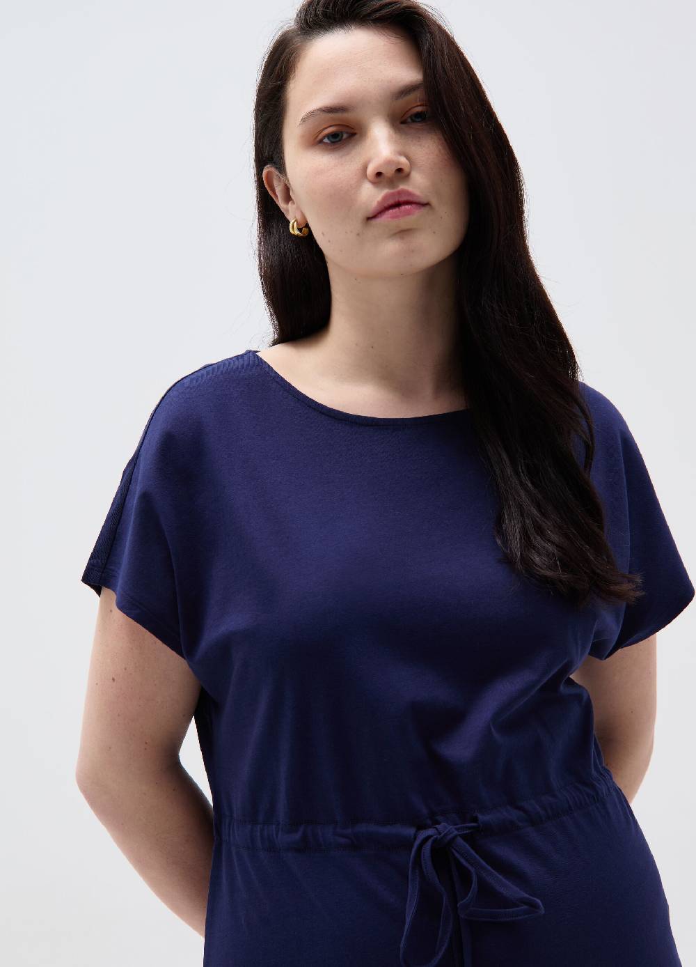 Ovs Vestito Essential Corto Con Coulisse Curvy