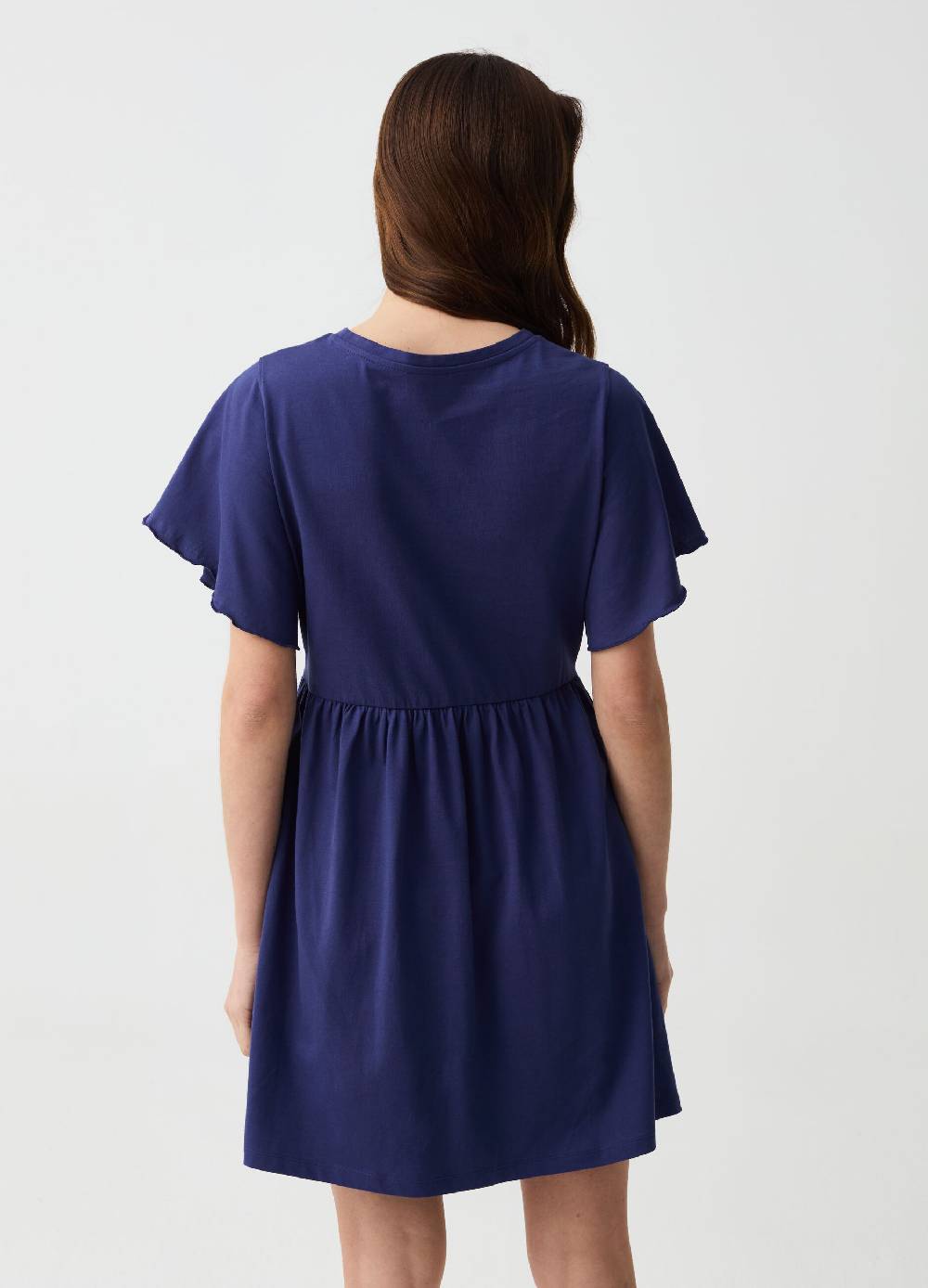 Ovs Vestito Essential Corto Con Maniche A Farfalla