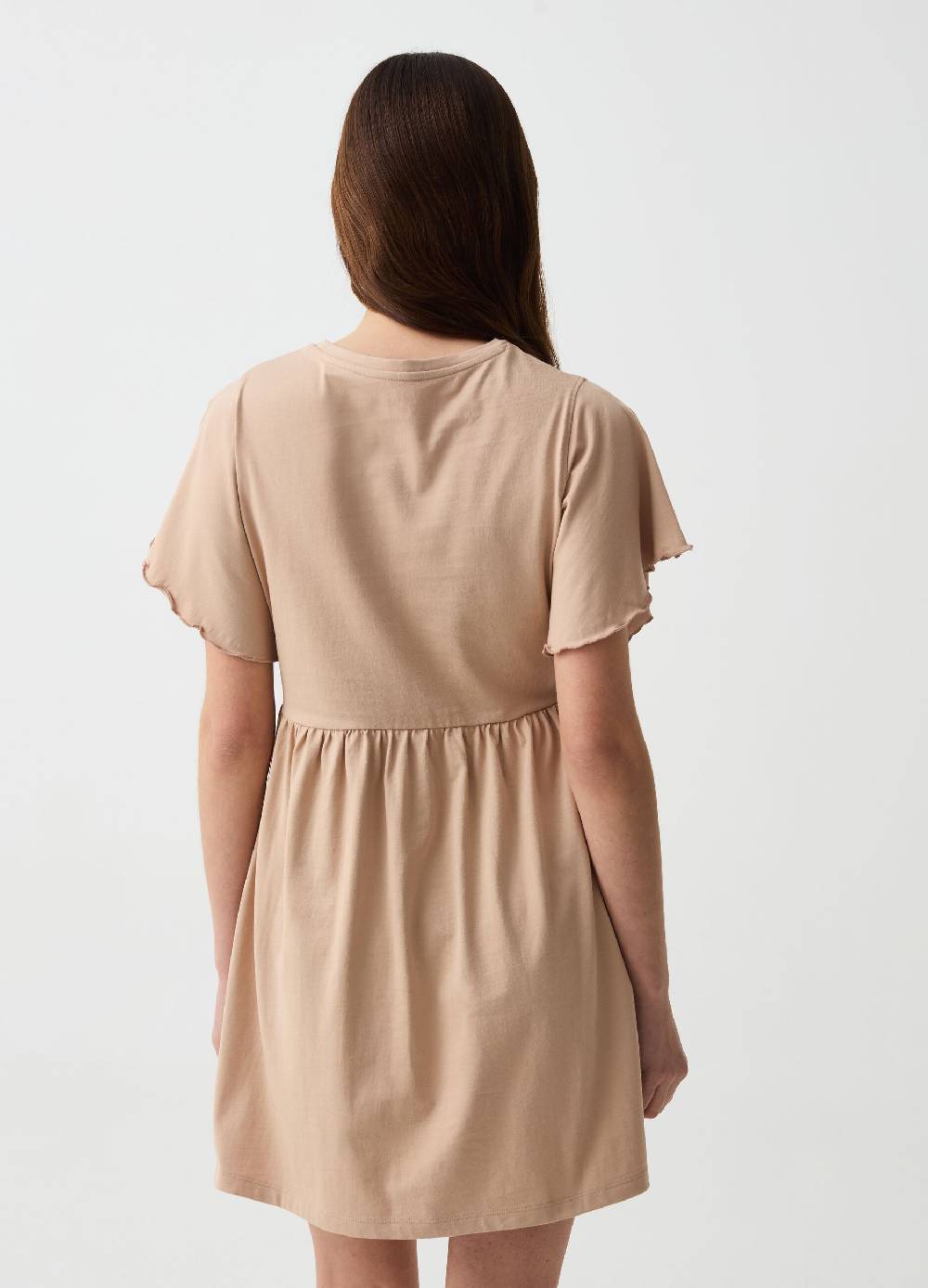 Ovs Vestito Essential Corto Con Maniche A Farfalla