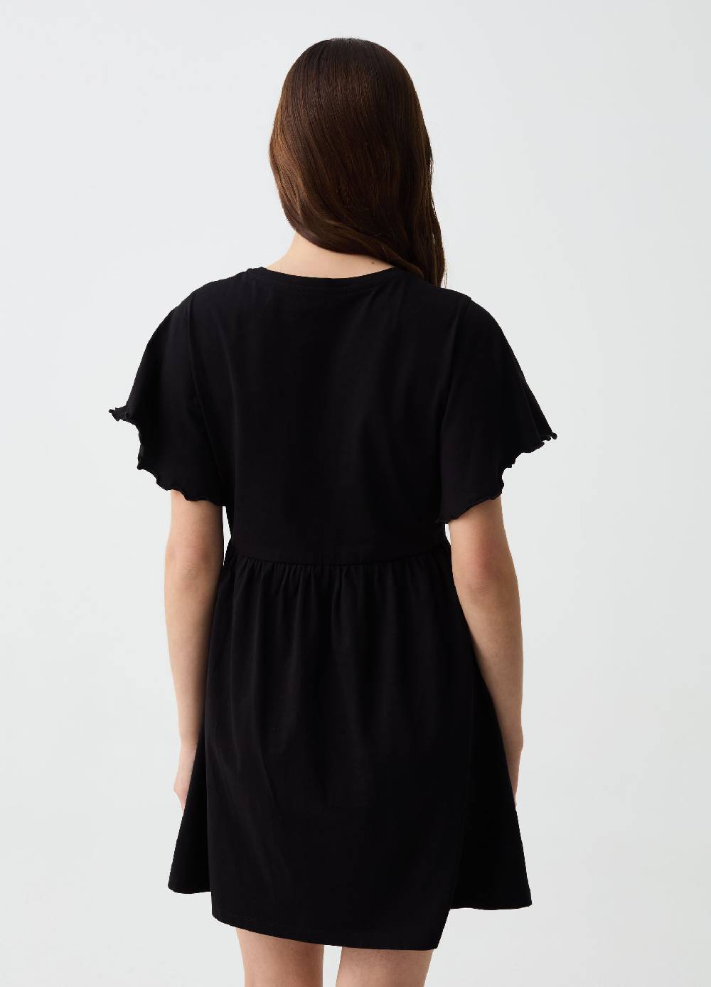 Ovs Vestito Essential Corto Con Maniche A Farfalla