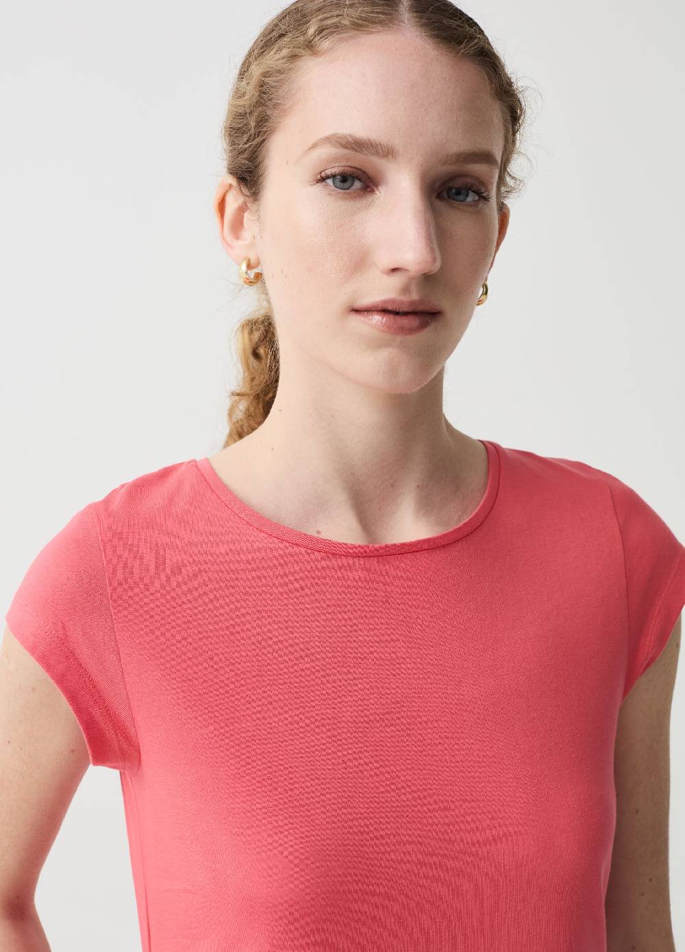 Ovs Vestito Essential Corto In Cotone