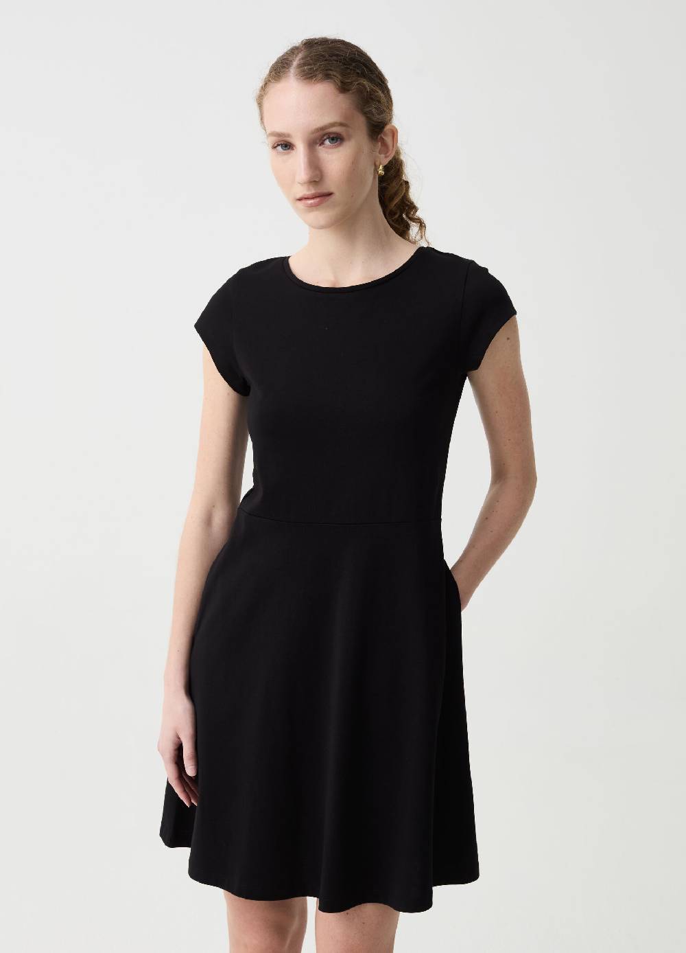 Ovs Vestito Essential corto in cotone