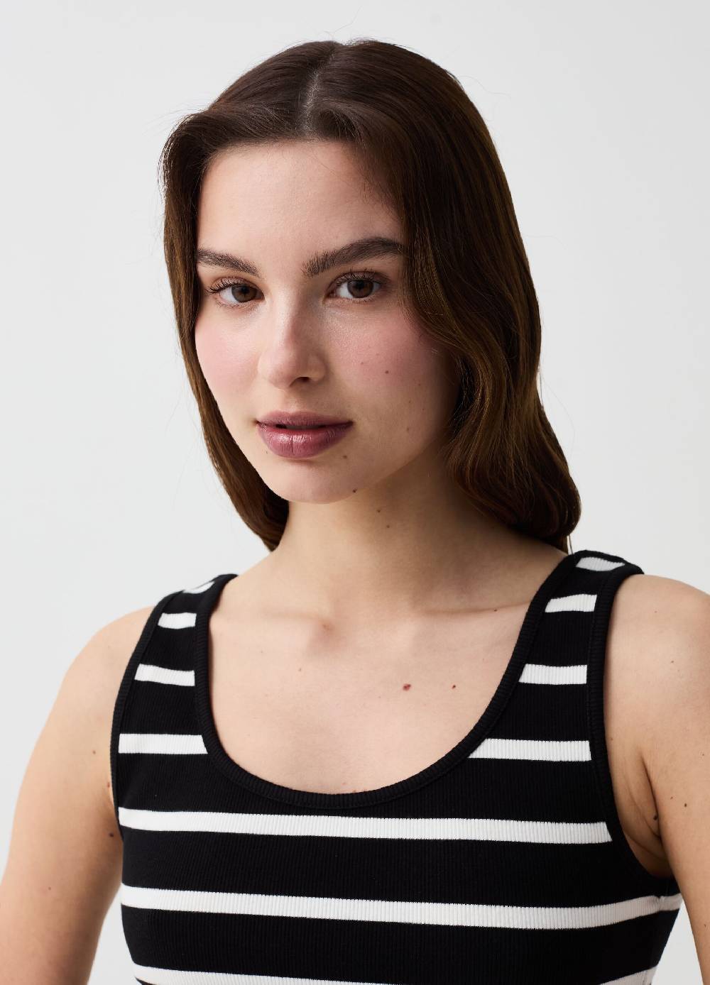 Ovs Vestito Essential Corto Smanicato A Righe