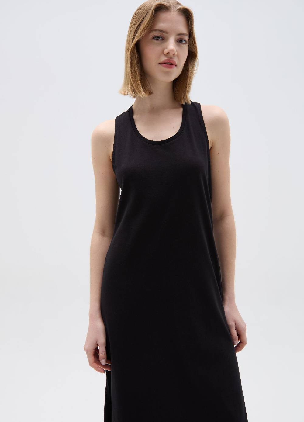 Ovs Vestito Essential Lungo Con Spacchi