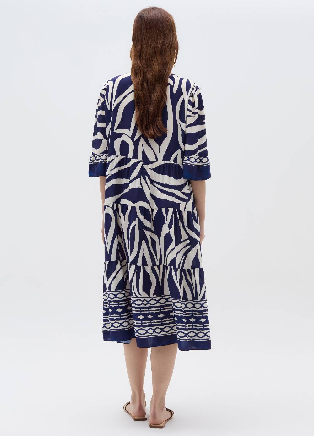 Ovs Vestito In Viscosa A Balze Con Laccetto