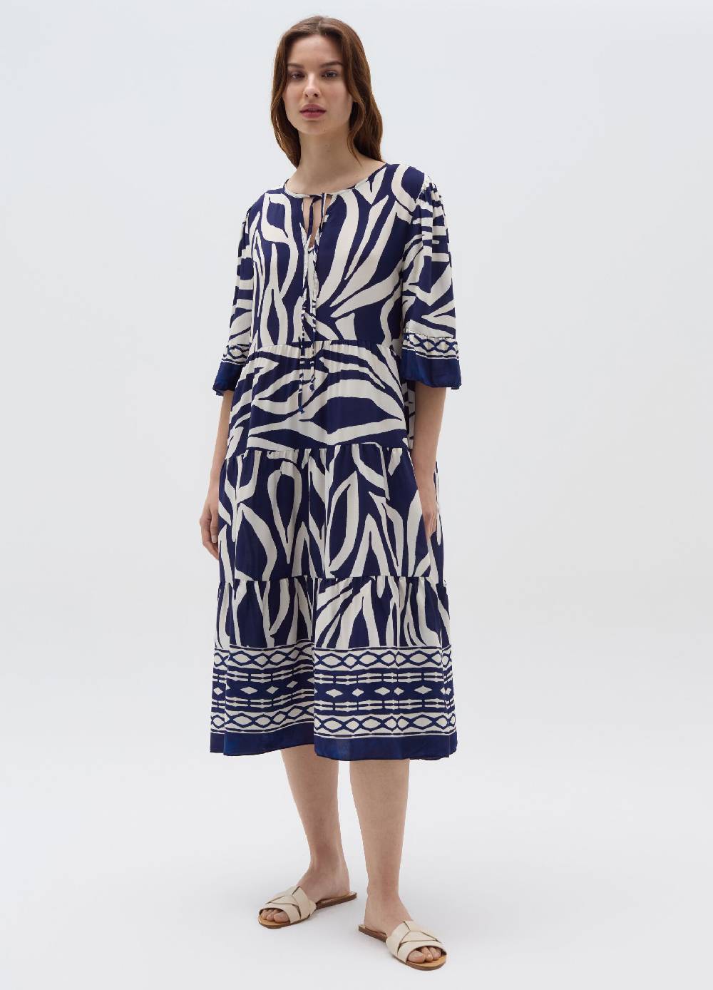 Ovs Vestito in viscosa a balze con laccetto