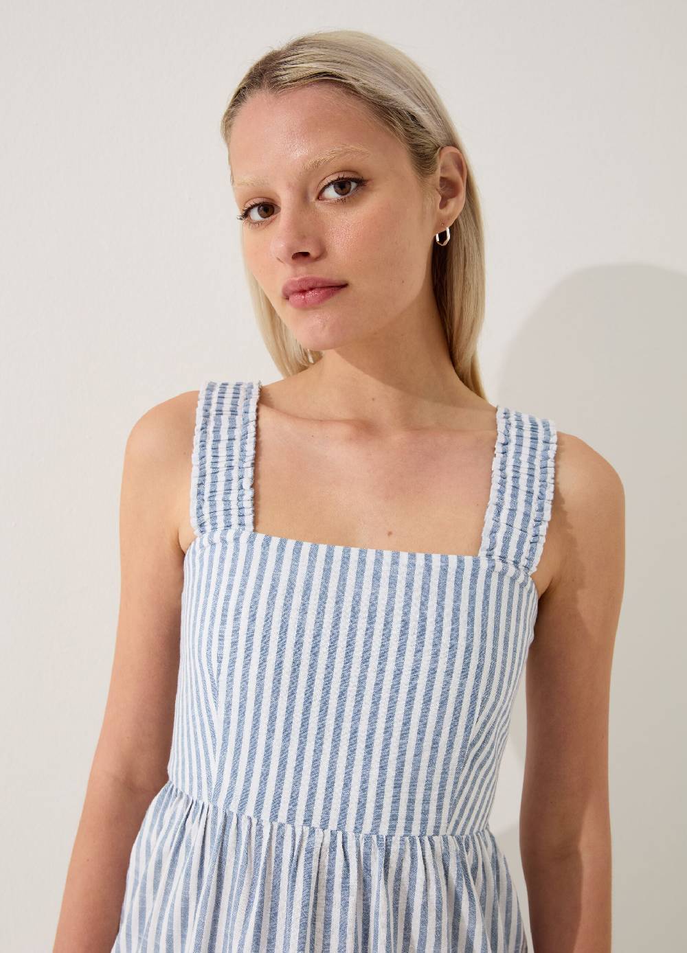 Ovs Vestito Lungo A Balze Fantasia A Righe