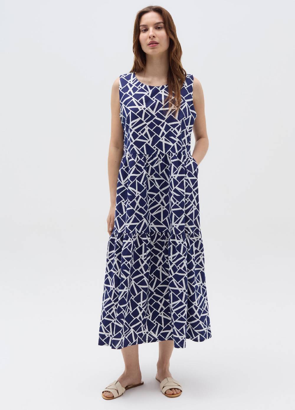 Ovs Vestito lungo a balze fantasia