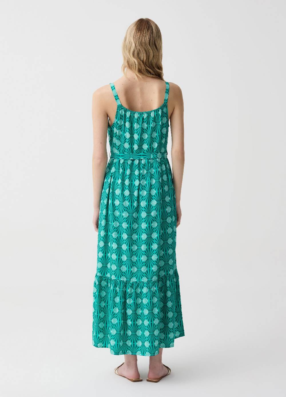 Ovs Vestito Lungo Con Balza