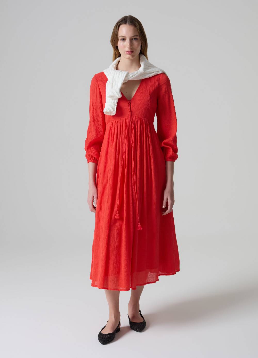 Ovs Vestito lungo con laccetto e nappine